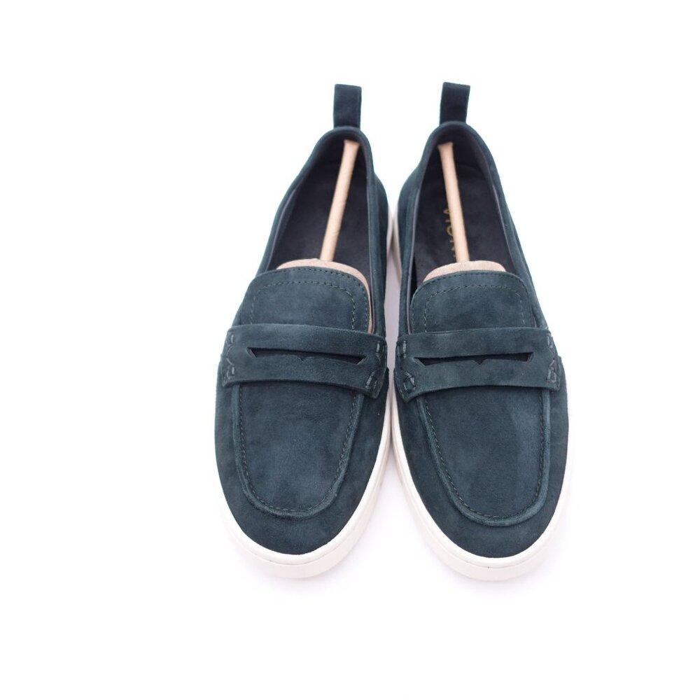 NEW Vionic Women's Uptown Suede Loafer Shoes Size 5 Wide Dark Green Casual - Picture 5 of 7